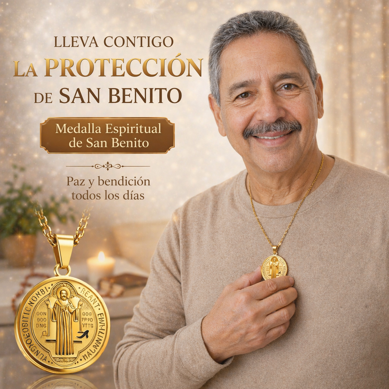 La Medalla de SAN BENITO que miles de personas están usando para protegerse de energías negativas, y por qué la Iglesia lo respalda.