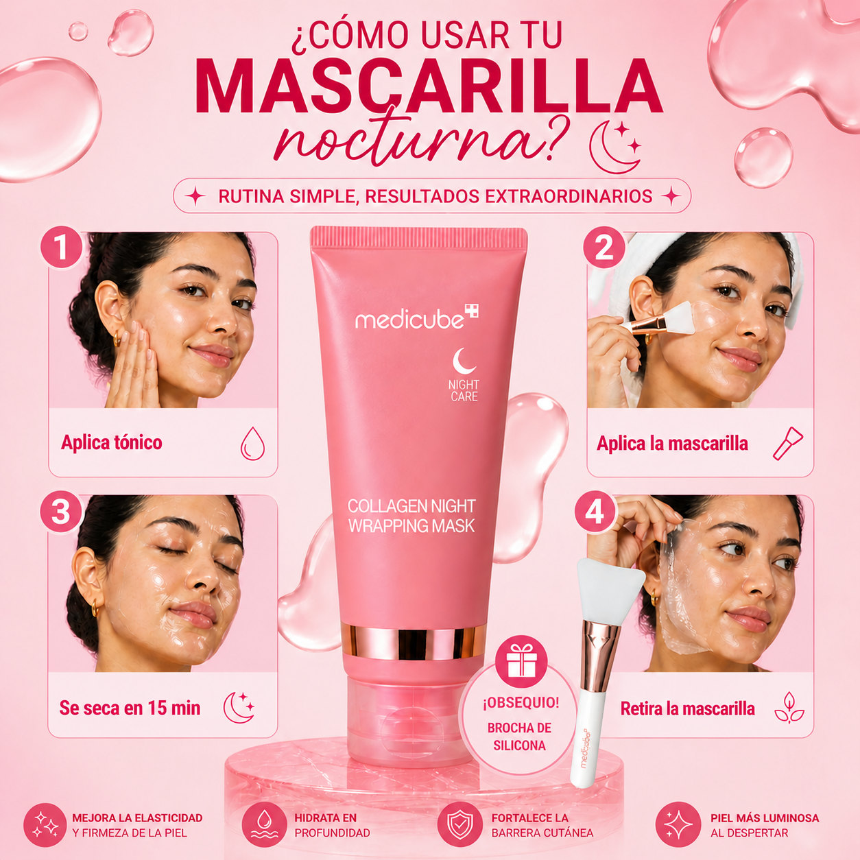 Mascarilla de Colágeno nocturno Medicube®️