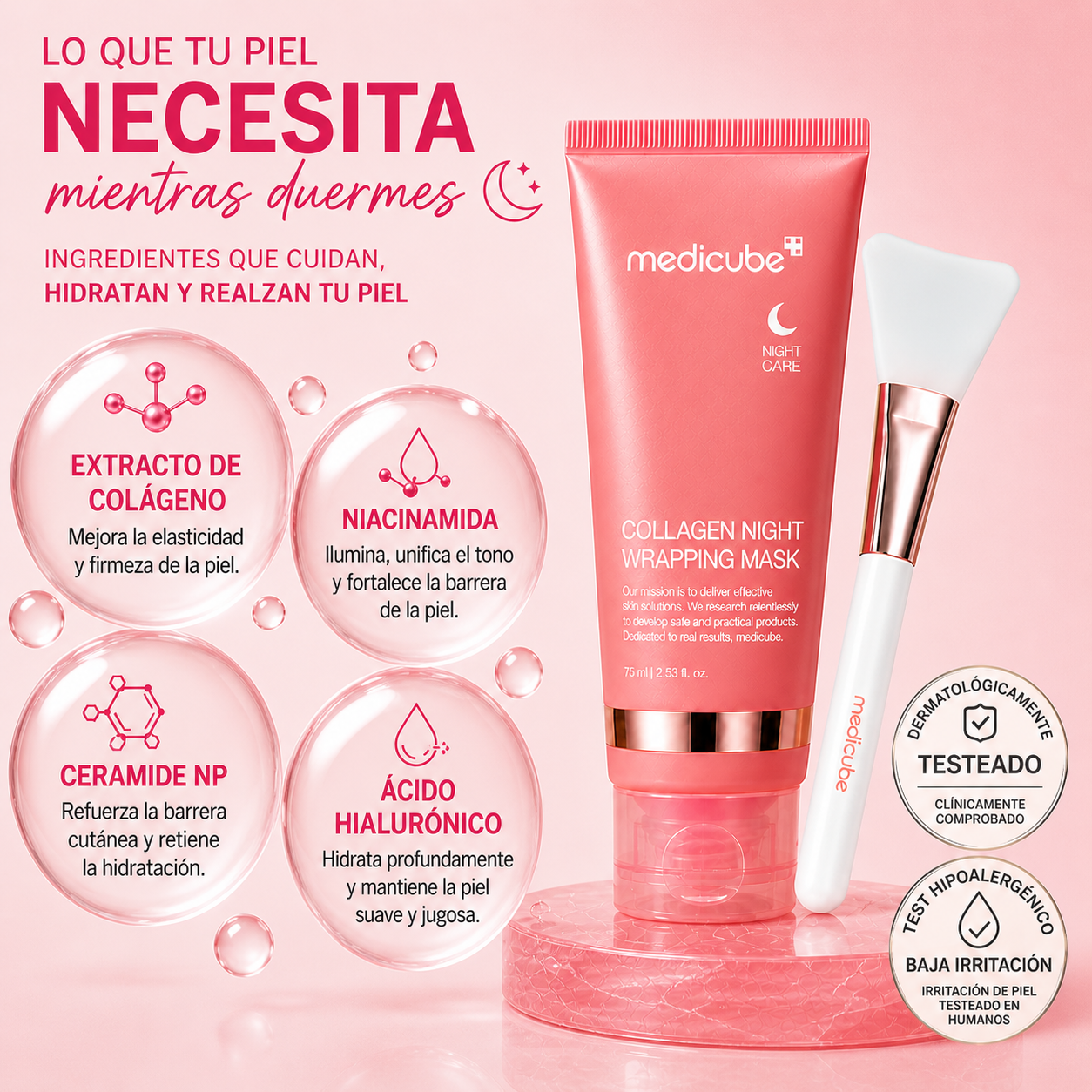 Mascarilla de Colágeno nocturno Medicube®️