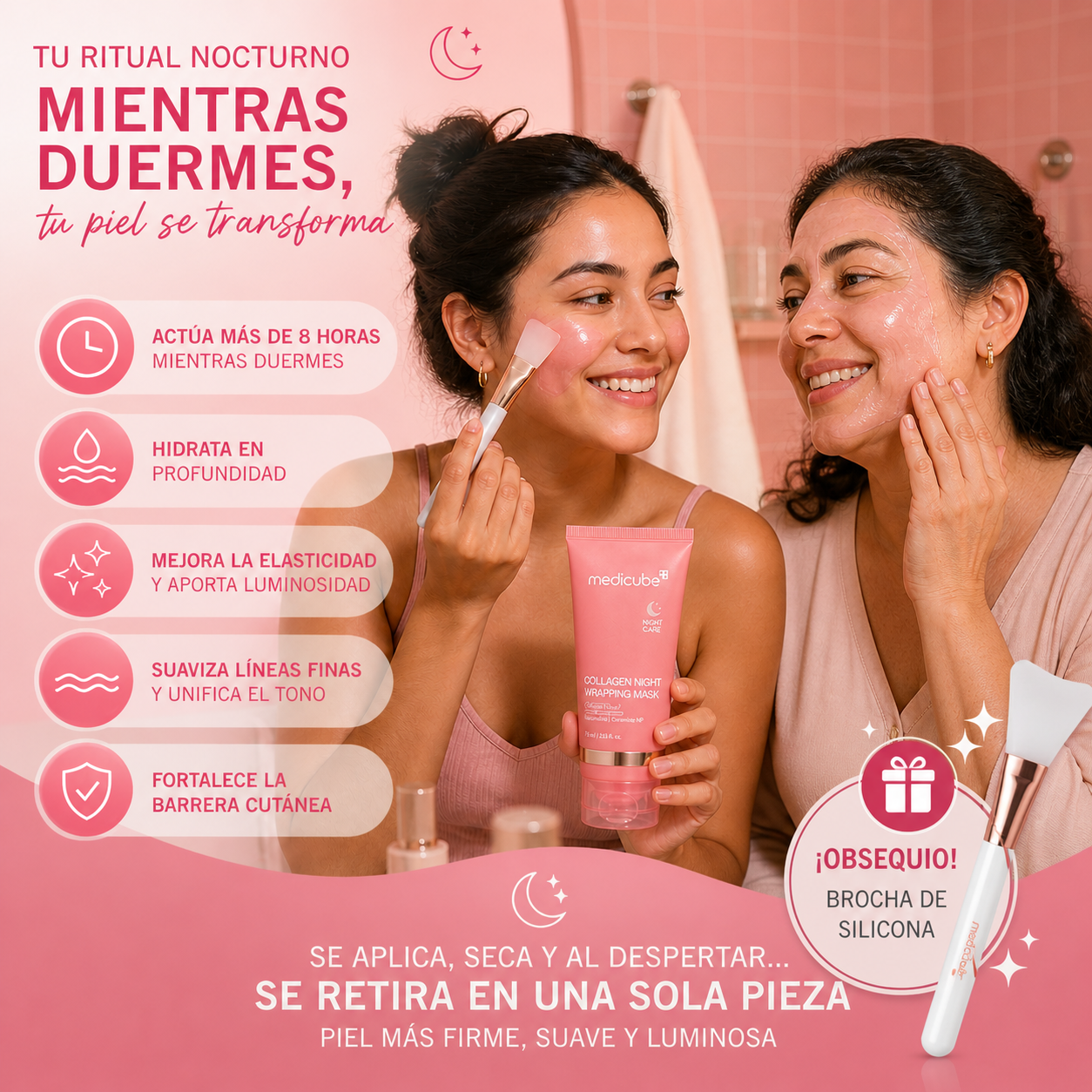 Mascarilla de Colágeno nocturno Medicube®️