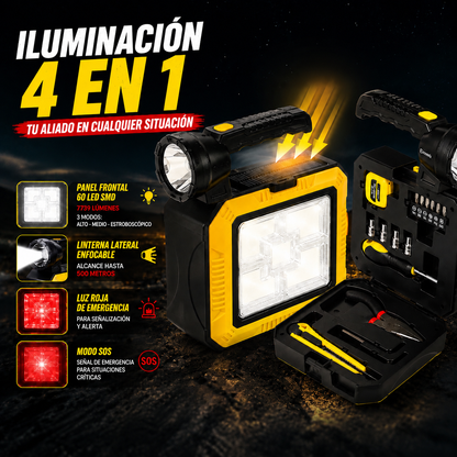Lámpara Solar + Kit Herramientas