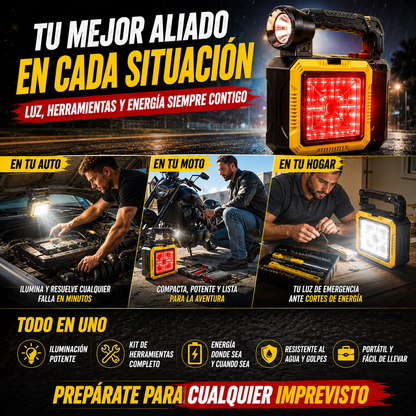 Lámpara Solar + Kit Herramientas
